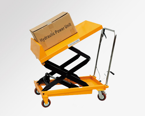 Guanhang card hand push tilting platform car