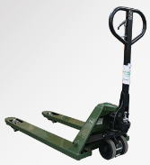 Manual hydraulic forklift for short distance transportation and loading and unloading of goods in the warehouse