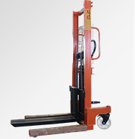 Electric forklift used for cargo loading and unloading operations in logistics centers