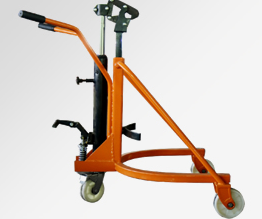Oil bucket handling truck oil bucket handling operation method