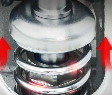What is the shock absorption effect of hydraulic transport vehicles